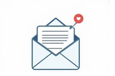 Illustration or icon representing an email newsletter or subscription